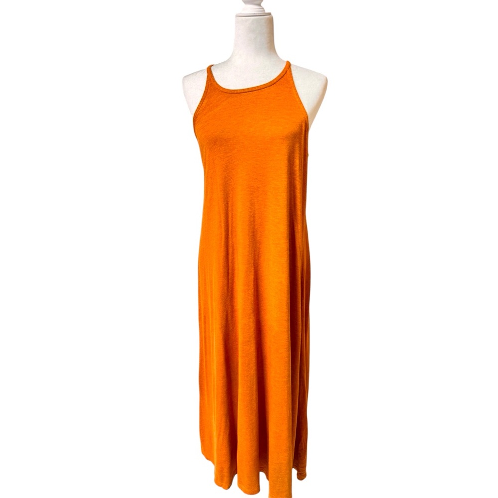 Madewell Knit cami midi Heather afterglow red‎ dress sz medium